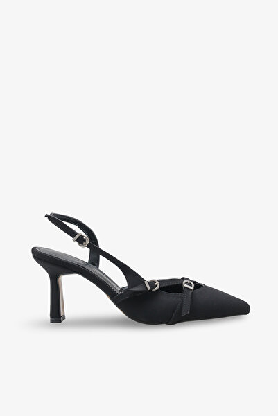 İNNABUTİKK Recca Women's Heeled Shoes - Black Nubuck