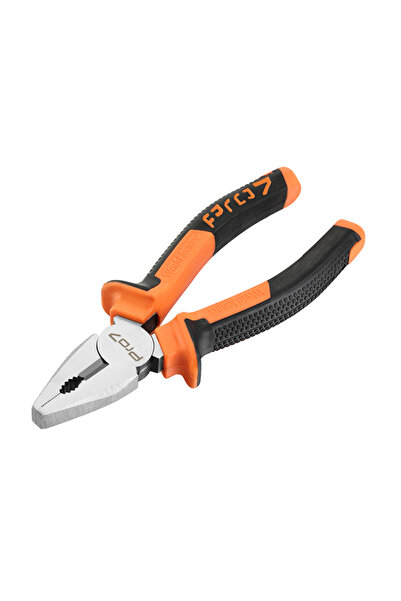 Lawazim Pro7 Combination Plier 6inch - Heavy Duty Lineman Plier Black Orange