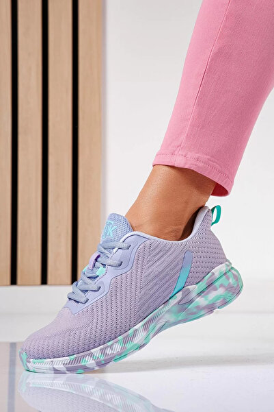 Zaira Дамски лилави текстилни маратонки Chiara #21216 - 40