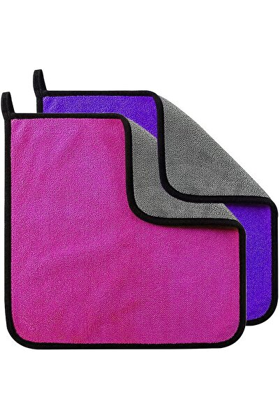 BRANDSFINITY قطعتان من قماش التنظيف المصنوع من الألياف الدقيقة 30 × 40 سم - ف...