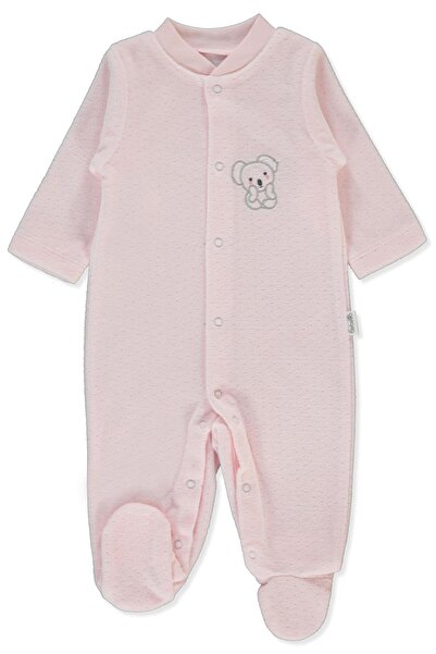 Bebetto Velvet Patterned Jumpsuit (My Little One) Pink