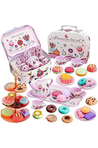 Generic طقم شاي للأطفال من فيليكس يو ووم مكون من 46 قطعة (إبريق شاي معدني) - ...