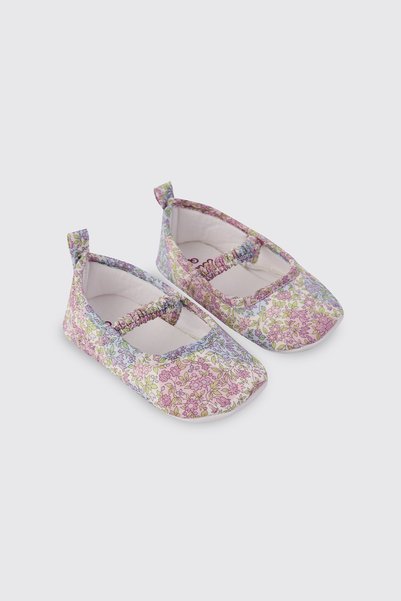 Panço Liberty Fabric Baby Girl Booties