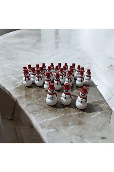 3D TASARIM Kardan Adam Miniboy (20 adet)