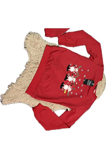 ADROM Bluza rosie de Crăciun, Roșu