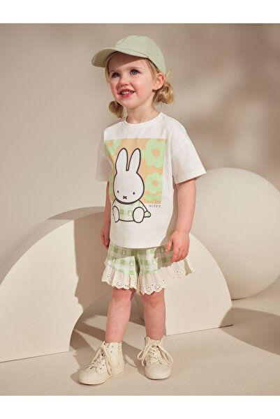 Next Baby Βαμβακερό πράσινο σετ με κοντό μανίκι Miffy