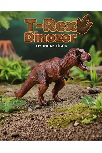 craftivio Gerçekçi T-Rex Dinozor Figürü - Orta Boy Detaylı Eğitici Oyuncak Ty...