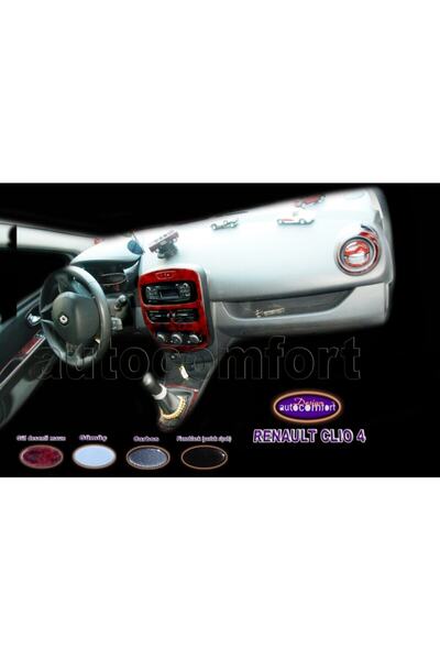 ODAC TUNING غطاء كونسول رينو كليو 4، غطاء توربيدو، غطاء من خشب الماهوجني - مج...