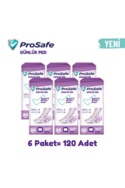 PROSAFE GÜNLÜK PED EXTRA UZUN 20'Lİ x6