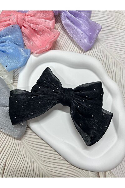 EyER Shoping Cataramă automată din tul cu pietre negre