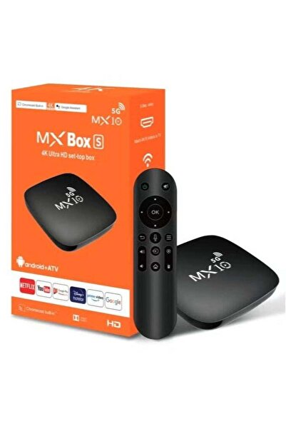 MX10 جهاز استقبال تلفزيوني ذكي يعمل بنظام أندرويد 13، يدعم دقة 4K ثلاثية الأبعاد، مزود بتقنية IPTV وواي فاي بتردد 2.4 جيجاهرتز/5 جيجاهرتز