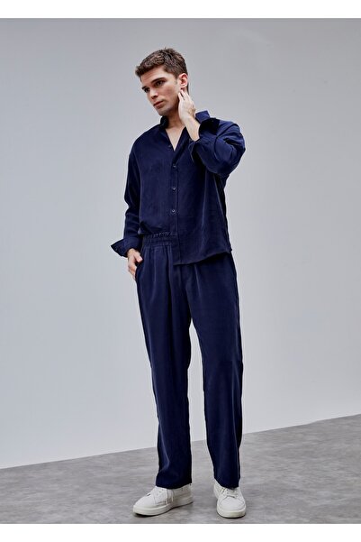 Boris Becker Lacivert Renk Dökümlü Pantolon