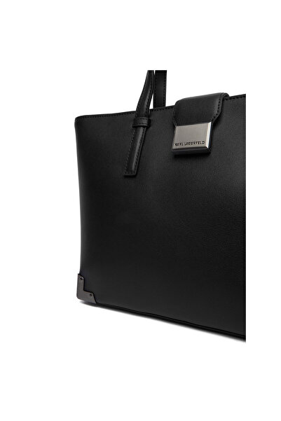 Karl Lagerfeld Black-Nickel 1AV Women's Handbag