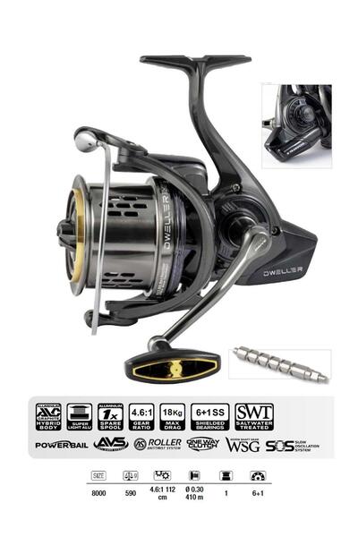 TRABUCCO ماكينة صيد السمك DWeller Surf 8000