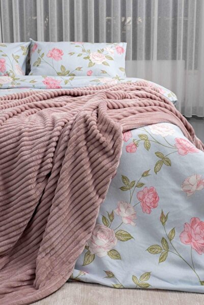 Menderes Home La Notte Double Blanket Dusty Rose