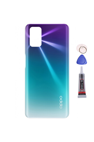 Yedcom Oppo A72 Mavi Arka Pil Kapağı Batarya Kapağı 15ML Yapışkan Ve Aparatla...