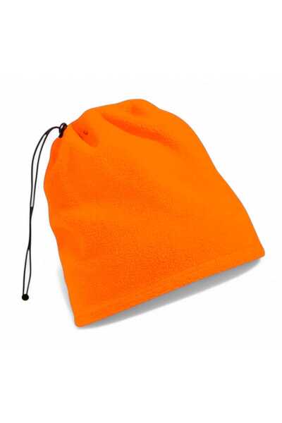 MODANKA Turuncu Polar Bere Kadın Erkek Avcı Beresi İster Boyunluk İster Bere Kalın Yumuşak