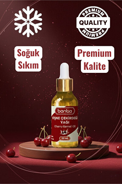 natzera Vişne Çekirdeği Yağı 20 ml – %100 Saf Soğuk Sıkım - Cilt & Saç Bakımı ve Doğal Antioksidan Desteği