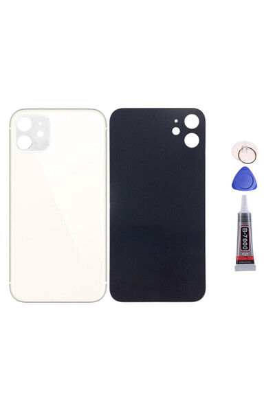 Yedcom Iphone 11 Beyaz Uyumlu Arka Pil Kapağı Batarya Kapağı 15ML Yapışkan Ve...