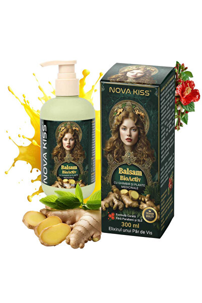 NOVA KISS Βιοενεργό μαλακτικό μαλλιών με τζίντζερ και φαρμακευτικά φυτά NOVA ...