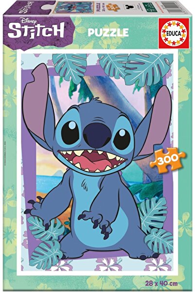 EDUCA Children's Puzzle, 300 Pieces - Disney Stitch (40 x 28 cm)