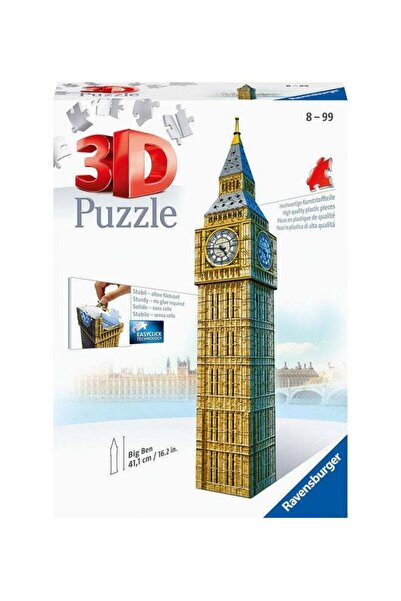 RAVENSBURGER 3D Puzzle Big Ben Clock Design London 14.1 cm