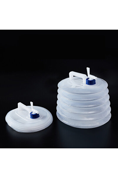 OEM Bidon pliabil 10L cu robinet, din plastic alimentar, pentru camping, picn...