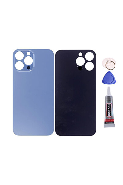 Yedcom Iphone 13 PRO MAX Mavi Uyumlu Arka Pil Kapağı Batarya Kapağı 15ML Yapı...