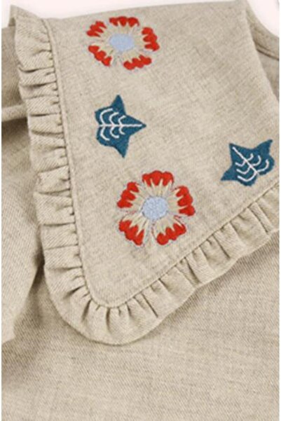 Panço Baby Girl Its Ouru Nature Wide Collar Shirt Gk7075