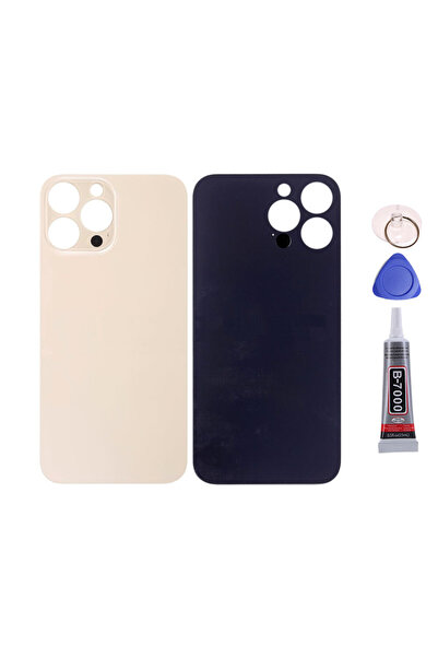 Yedcom Iphone 13 PRO MAX Gold Uyumlu Arka Pil Kapağı Batarya Kapağı 15ML Yapı...