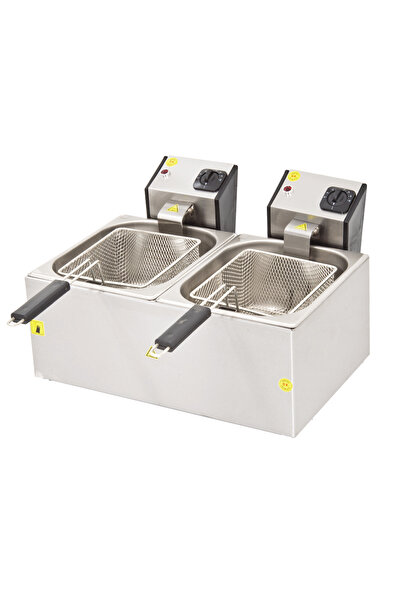 ozbience 5L Elektrikli Sanayi Tipi Fritöz Kapaklı, Patates Kızartma Makinesi