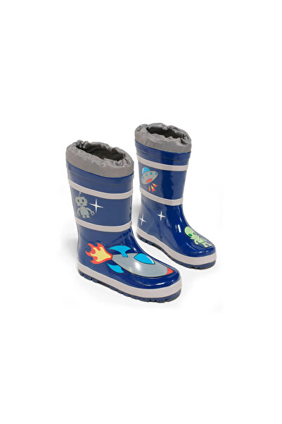 Panço Erkek Bebek Uzay Kahramanı Lacivert Yağmur Çizmesi