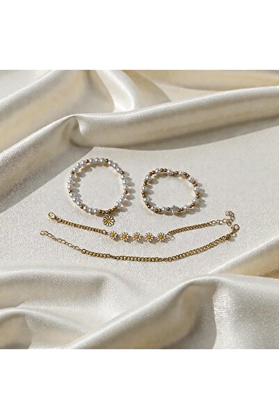 Store Papatyalı 4lü bileklik seti