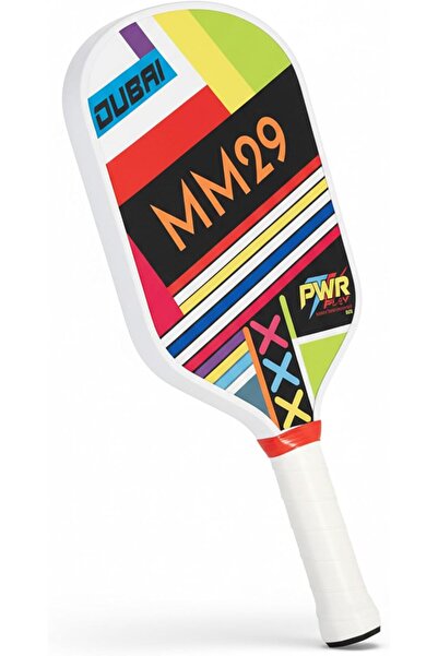 PwrPlay Sports مضرب بيكلبول MM29 - وجه مصنوع من 50% ألياف زجاجية و50% ألياف كربونية، سطح خشن مقاوم للأشعة فوق البنفسجية