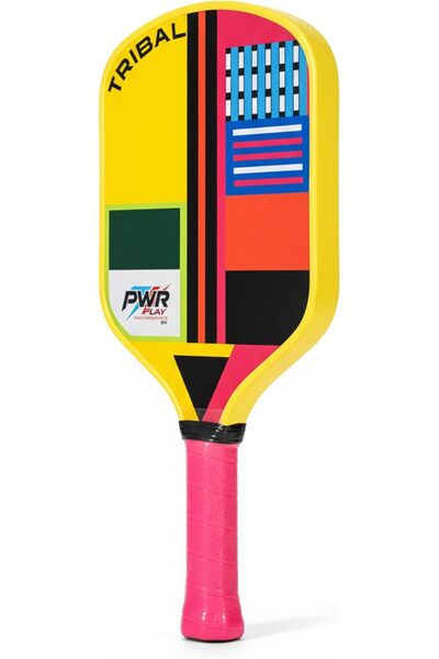 PwrPlay Sports مضرب بيكلبول ترايبال دبي - 4 طبقات من الألياف الزجاجية/الكربون...