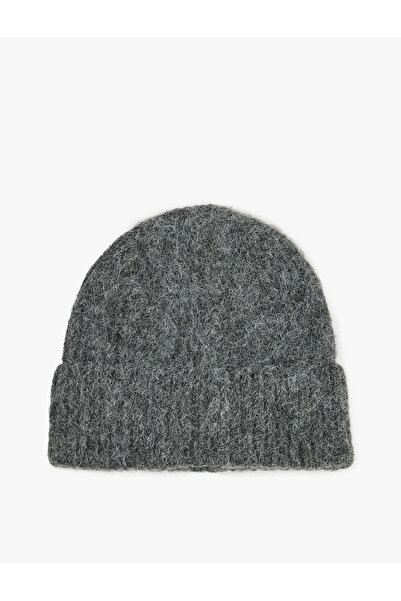 Koton Wool Blend Layered Knit Beanie