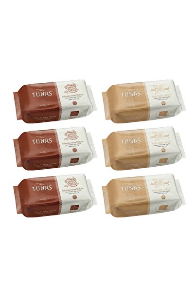 Tunas Cocoa and Plain Tahini Halva 200 Gr Mixed Pack of 6