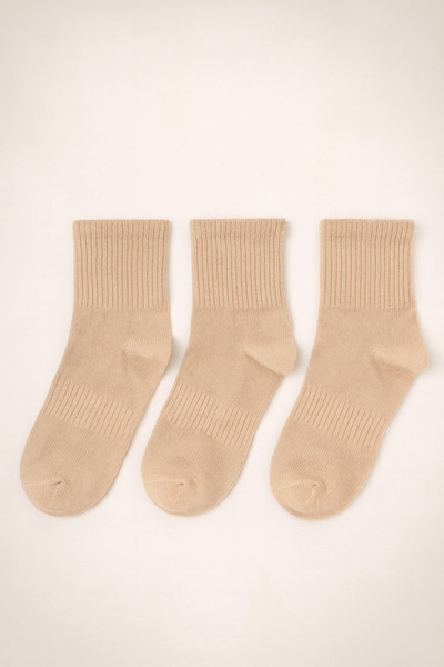 shefox 3 Pairs of Women's Cotton 4 Season Premium Sports Socks