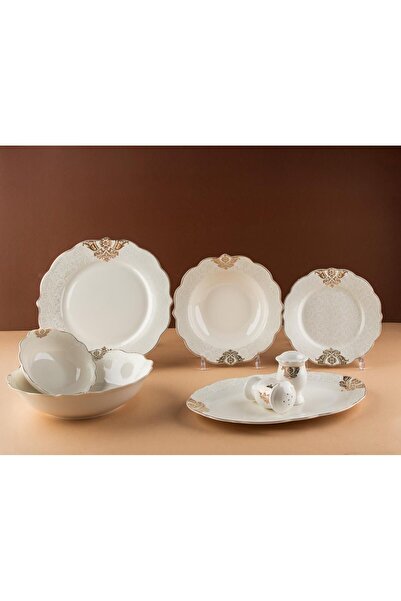 AWANY PLUS طقم سفرة فاخر متكون من 28 ق من البرسلين الفاخر يكفي لي 6 اشخاص