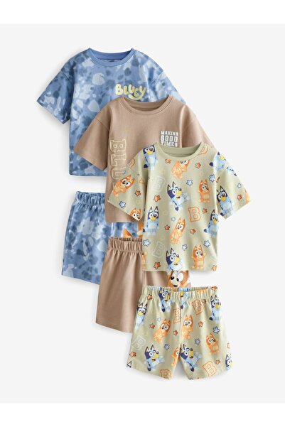 Next Baby 100% Cotton Blue Green Bluey 3-Piece Underwear Set