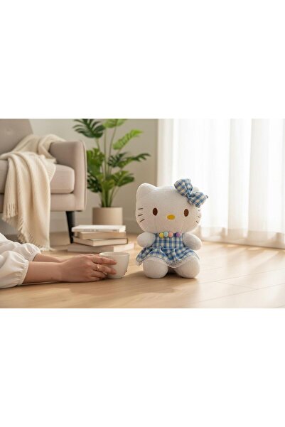 onestophube 40 cm Hello Kety Yumuşacık Tüylü Kıyafetli Peluş Oyuncak Uyku Ark...