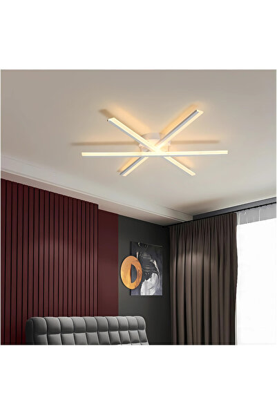 ALC-Shop Lustra LED cu telecomanda ZOE, 40W, lumina Rece/Calda/Neutra, Dimabila, Alb