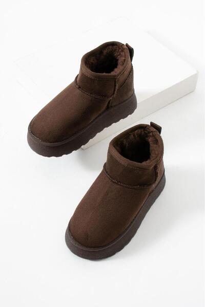 JAGEN SHOES JAGEN ÇOÇUK UNİSEX KAHVERENGİ KÜRKLÜ SÜET BOT