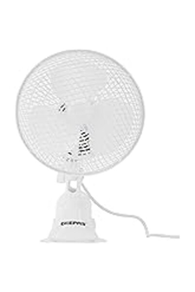 HEJIX مروحة بمشبك 8 بوصة - مروحة مكتب متأرجحة 35 واط، سرعتان، 3 شفرات، بمشبك ...