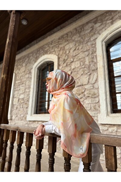 İpekhan Renkli Desenli Pamuk Şal – Canlı ve Modern Tasarım