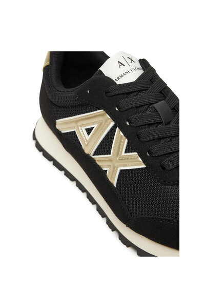 Armani Exchange sneakers women Black/Pale Gold XW002150 AF19388 MC0