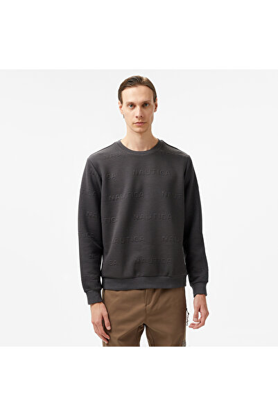 Nautica Erkek Gri Regular Fit Sweatshirt