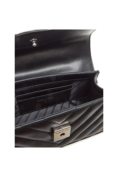 Patrizia Pepe handbag women Nero/White Silver 8B0032/L116-K419