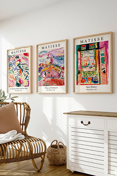 Ayabak Çerçeveli Poster 3'lü Set - Matisse Serisi - Mutfak - Salon Hediyelik ...