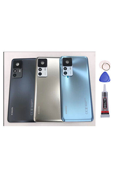 Yedcom Xiaomi Mi 12T Pro Kamera Camlı Lensli Gri Arka Kapak Batarya Kapağı Ya...